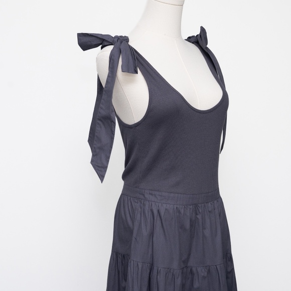 Ulla Johnson -  New! Hope Dress - Tie Shoulder Tiered Midi - Picture 12 of 12